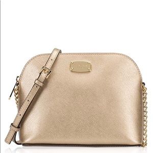 Michael Kors Gold Crossbody Purse